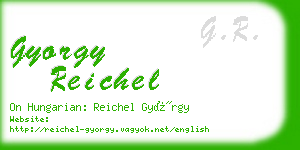 gyorgy reichel business card